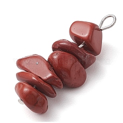 Pendenti con perline di rodonite naturale a colori sfumati&nbsp;PALLOY-JF02791-06