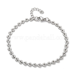 Dreieckige Gliederkettenarmbänder aus 304 Edelstahl für Damen&nbsp;BJEW-F488-23P