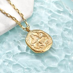 Colliers avec pendentif constellation en acier inoxydable 304&nbsp;NJEW-K392-01G-11