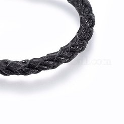 Geflochtenen Lederband Armbänder&nbsp;BJEW-F347-10B