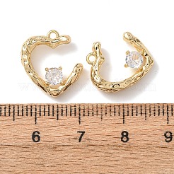 Pendentifs avec zircon cubiques à micro-pavés en laiton&nbsp;KK-A295-02A-G