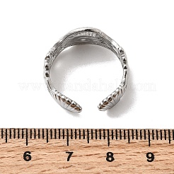 Offene Manschettenringe aus 304 Edelstahl für Damen&nbsp;RJEW-K313-15P