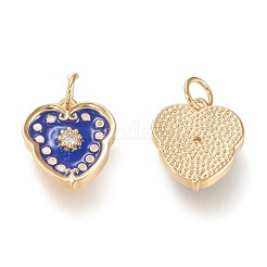 Ciondoli in ottone zirconi chiari micro pavé&nbsp;ZIRC-K086-11G
