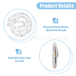 1 Strang natürliche Keshi-Perlen&nbsp;PEAR-HS0001-03