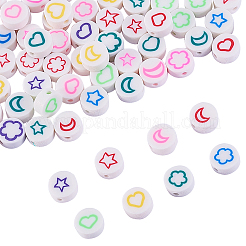 100 Stück handgefertigte Fimo-Perlen&nbsp;CLAY-CJ0001-54