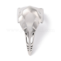 Wikinger-Fingerringe aus 304 Edelstahl mit Krähenkopf für Herren&nbsp;RJEW-U005-14A-P