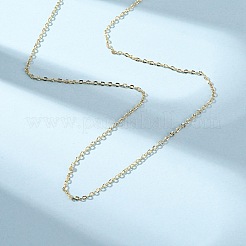 Colliers à chaîne torsadée texturée en laiton&nbsp;MAK-L045-06G
