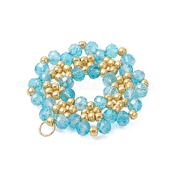 Pendentifs en verre plaquent&nbsp;PALLOY-MZ01212-03