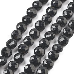 Natürliche schwarze Turmalin Perlen Stränge&nbsp;G-C179-A41-03
