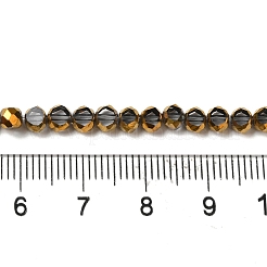 FilI di perline in vetro placcato&nbsp;X-EGLA-P061-01B-02
