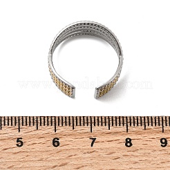 Verstellbare Manschettenringe aus 304er Edelstahl für Damen&nbsp;RJEW-B150-01GP-08
