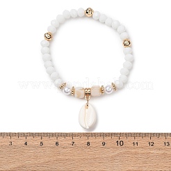 Braccialetti elasticizzati con perline in resina&nbsp;BJEW-Z169-01A