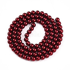 Peinture au four brins de perles de verre nacré&nbsp;HY-N002-4mm-A13