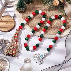 Ornements suspendus en perles de bois&nbsp;HJEW-JM02146