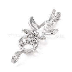 Pendenti in gabbia di perle di lega&nbsp;FIND-M012-01B-P