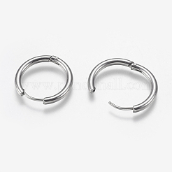 Orecchini a cerchio huggie in acciaio inossidabile 304 resistenti all'ossidazione&nbsp;STAS-I097-051A
