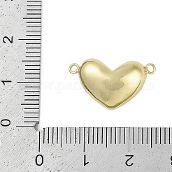 Ciondoli per connettori a cuore d'amore in ottone placcato a cremagliera&nbsp;KK-C082-07G