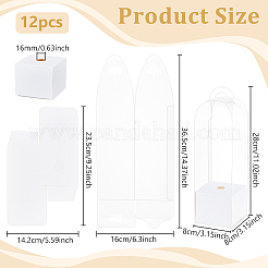 Transparente PVC-Verpackungsboxen für einzelne Rosenblumen&nbsp;ABAG-WH0045-32B