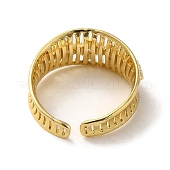 Verstellbare Ringe aus Zirkonoxid aus Messing mit Mikropflaster&nbsp;LS-RJEW-K259-01B-G