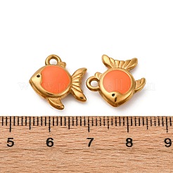 304 Edelstahl-Emaille-Anhänger&nbsp;STAS-Q363-01B-G