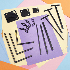 16 kit d'outils de reliure acrylique&nbsp;AJEW-UN0005-74B