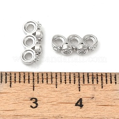 La placcatura in ottone pavimenta barre distanziatrici in zirconia cubica trasparente&nbsp;X-KK-B088-11B-P