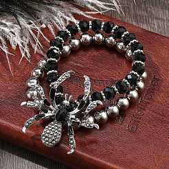 Charm-Armbänder aus Kunststofflegierung im Punk-Stil&nbsp;LS-BJEW-K269-01P
