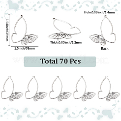 70 pièces pendentifs en alliage de style tibétain&nbsp;TIBE-SC0002-22AS