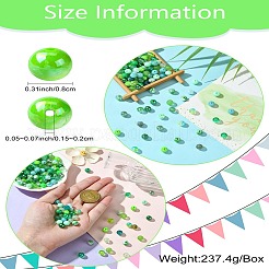 DIY-Sets für die Herstellung von Halsketten und Armbändern in der grünen Serie&nbsp;DIY-CJ0001-77
