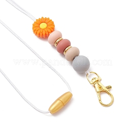 Décorations de pendentif en alliage et silicone et acier inoxydable&nbsp;HJEW-JM03021-03