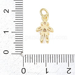 Messing micro pave klare zirkonia anhänger&nbsp;KK-D258-40G-02
