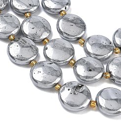 Galvanisierte natürliche Druzy Geode Kristallperlen Stränge&nbsp;G-G459-04K