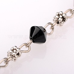 Fatti a mano perle di vetro bicono catene per collane bracciali fare&nbsp;X-AJEW-JB00061-03