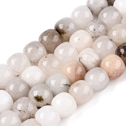 Chapelets de perles en jade blanc naturel teinté&nbsp;G-T138-D27