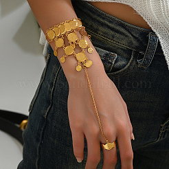Messing-Glieder-Fingerringarmbänder für Damen&nbsp;HQ4886