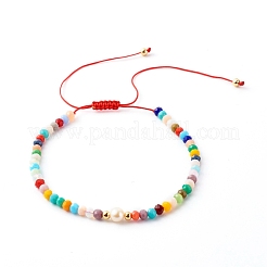 Nylonfaden geflochtene Perlenarmbänder Sets&nbsp;BJEW-JB06448