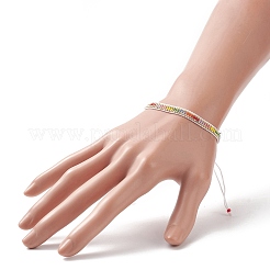 Braccialetto di perline intrecciate di semi giapponesi fatti a mano&nbsp;BJEW-MZ00017-01