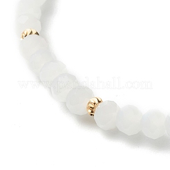 Set di braccialetti di stirata dei branelli di vetro&nbsp;BJEW-JB06575-02