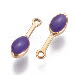 Placcatura ionica (ip) 304 ciondoli in acciaio inossidabile smaltati&nbsp;STAS-F224-05C