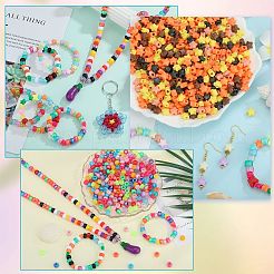 1200pcs 5 Farben undurchsichtige Acrylperlen&nbsp;MACR-SZ0001-88