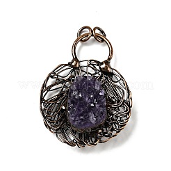Pepitas de amatista natural grandes colgantes&nbsp;G-D468-21R