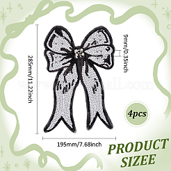 Accessoires de costume de paillettes de broderie de polyester&nbsp;DIY-WH0622-217