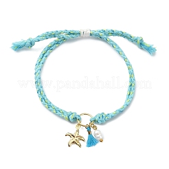 Braccialetti con ciondoli in ottone a forma di stella marina&nbsp;BJEW-JB13886