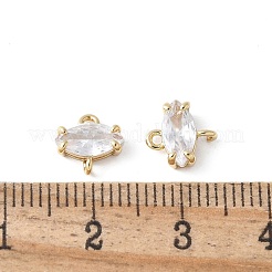 Verbindungsanhänger aus Messing mit kubischem Zirkonia-Pavé&nbsp;KK-F892-53G-12