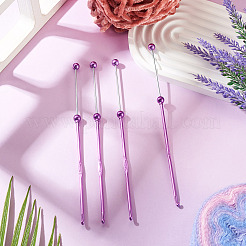 4 pieza de ganchos de crochet de aleación para manualidades&nbsp;AJEW-TA0003-50B