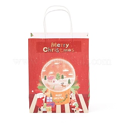 Sacs en papier kraft à thème de noël&nbsp;ABAG-H104-D03