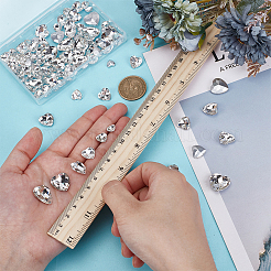94 Stück 6 Arten Glas Strass Cabochons&nbsp;FIND-FG0003-77B