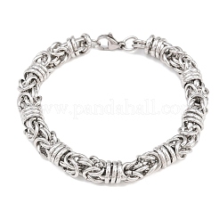 Armbänder aus byzantinischem Kettengeflecht aus Edelstahl 304 für Herren&nbsp;SA-T001-01AS