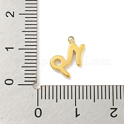 Pendentifs en acier inoxydable 304 plaqués or véritable 18 carat avec placage sous vide PVD&nbsp;STAS-L278-002G-10