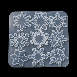 Schneeflocken-Anhänger aus Silikon zum Selbermachen&nbsp;DIY-G100-01D